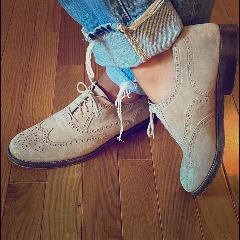 Fratelli Rosetti taupe suede brogues